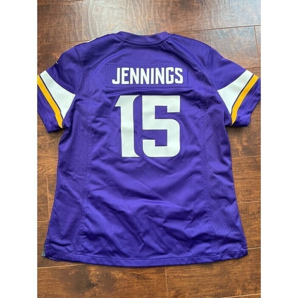 Greg Jennings 15 Minnesota Vikings XL Purple Jersey NFL Nike On Field Stitched - Picture 5 of 5